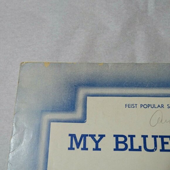 Vintage My Blue Heaven Leo Feist George Whiting Walter Donaldson Sheet Music Art - Picture 4 of 8